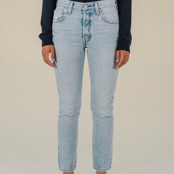 Levi's Denim - Levi's 501 High Rise Skinny Jeans Lovefool Light Wash Button Fly